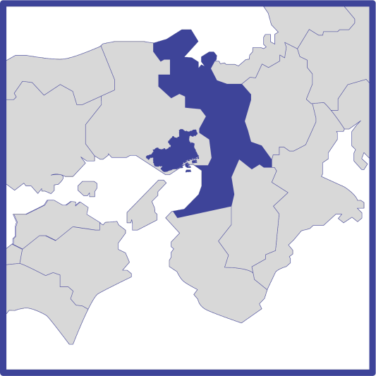 近畿地方の地図